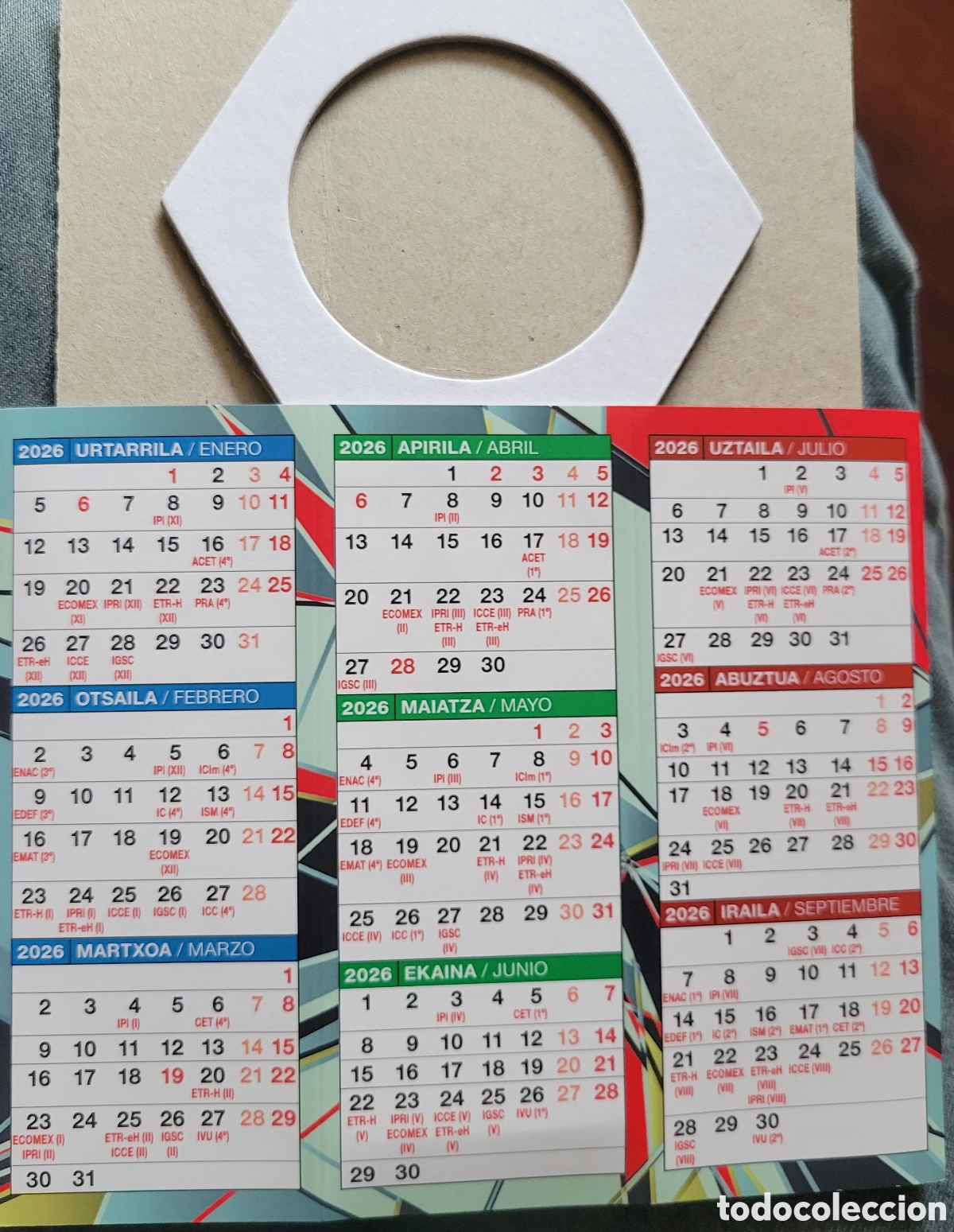 Coleccionismo Calendarios: Calendario cubilete portalapices