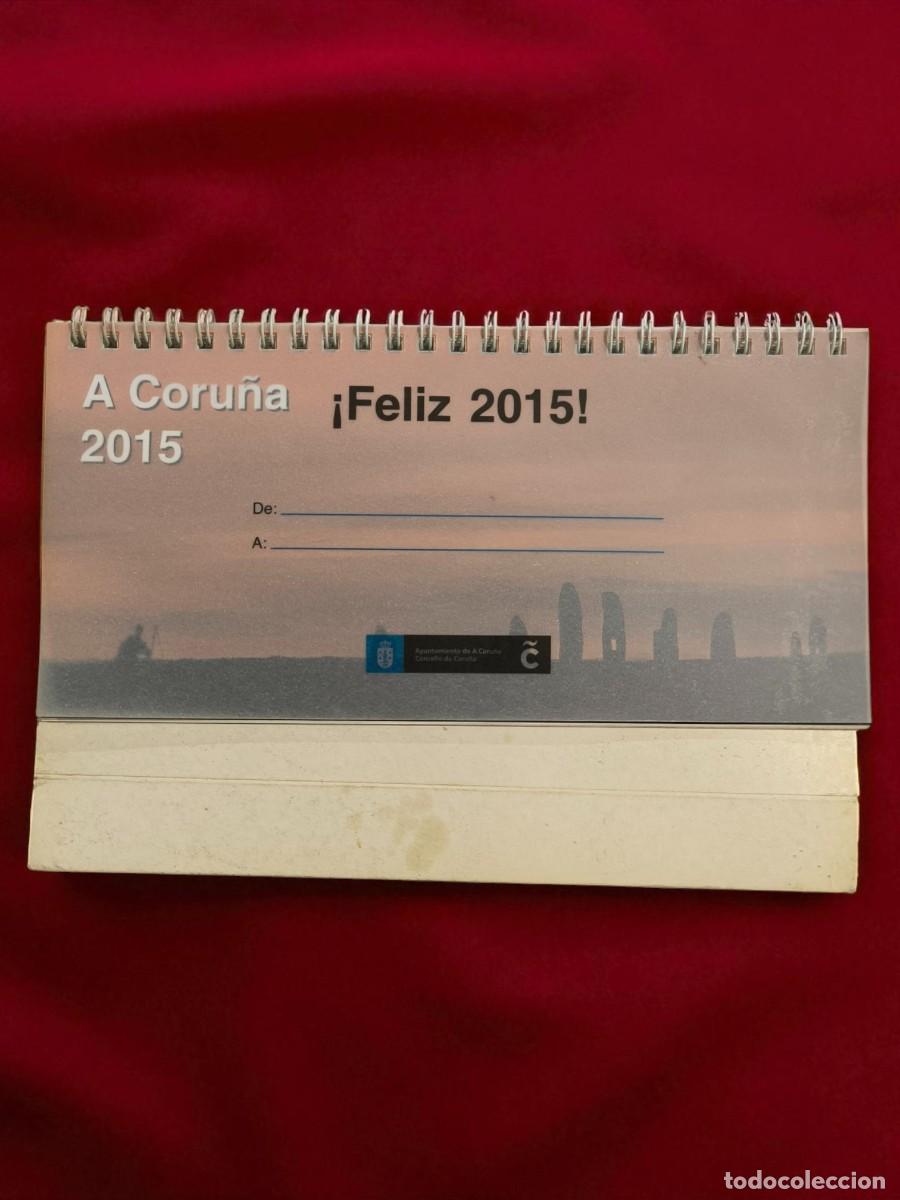 Coleccionismo Calendarios: Calendario De Sobremesa A Coru&ntilde;a 2015 &ndash; Postal Viva De Una Ciudad Atl&aacute;ntica