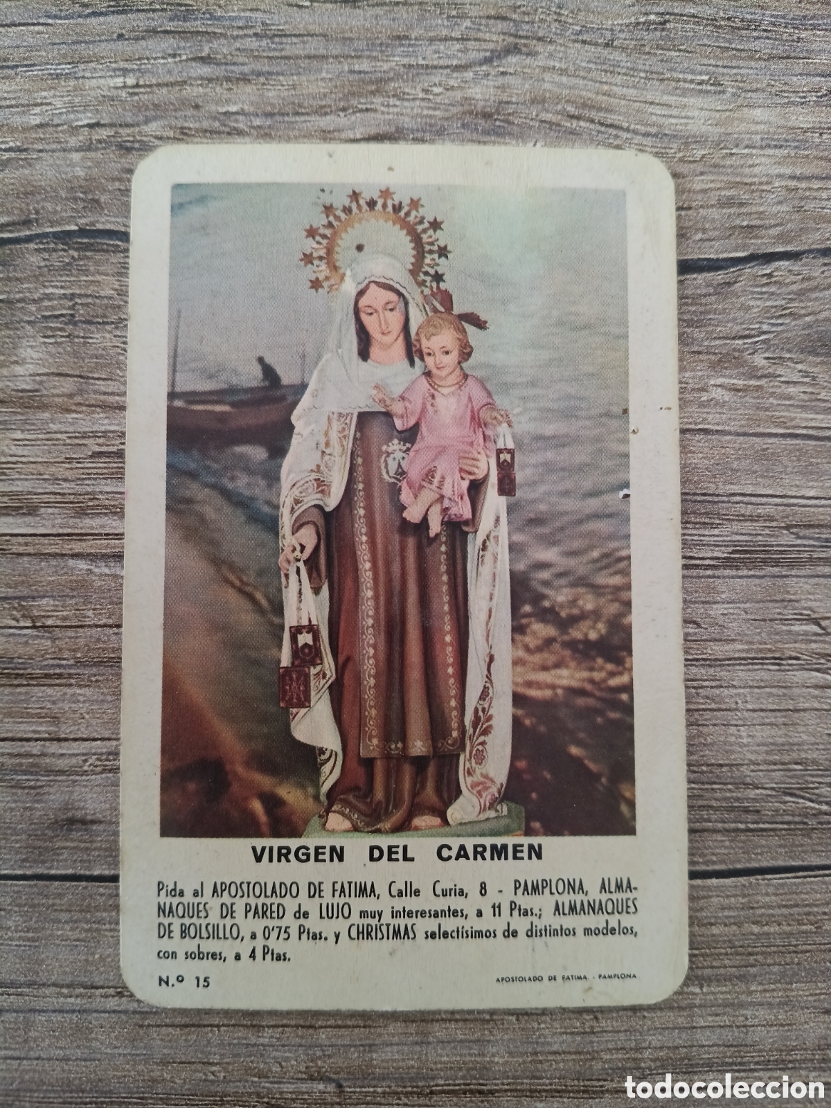 Coleccionismo Calendarios: CALENDARIO FOURNIER A&Ntilde;O 1966 VIRGEN DEL CARMEN