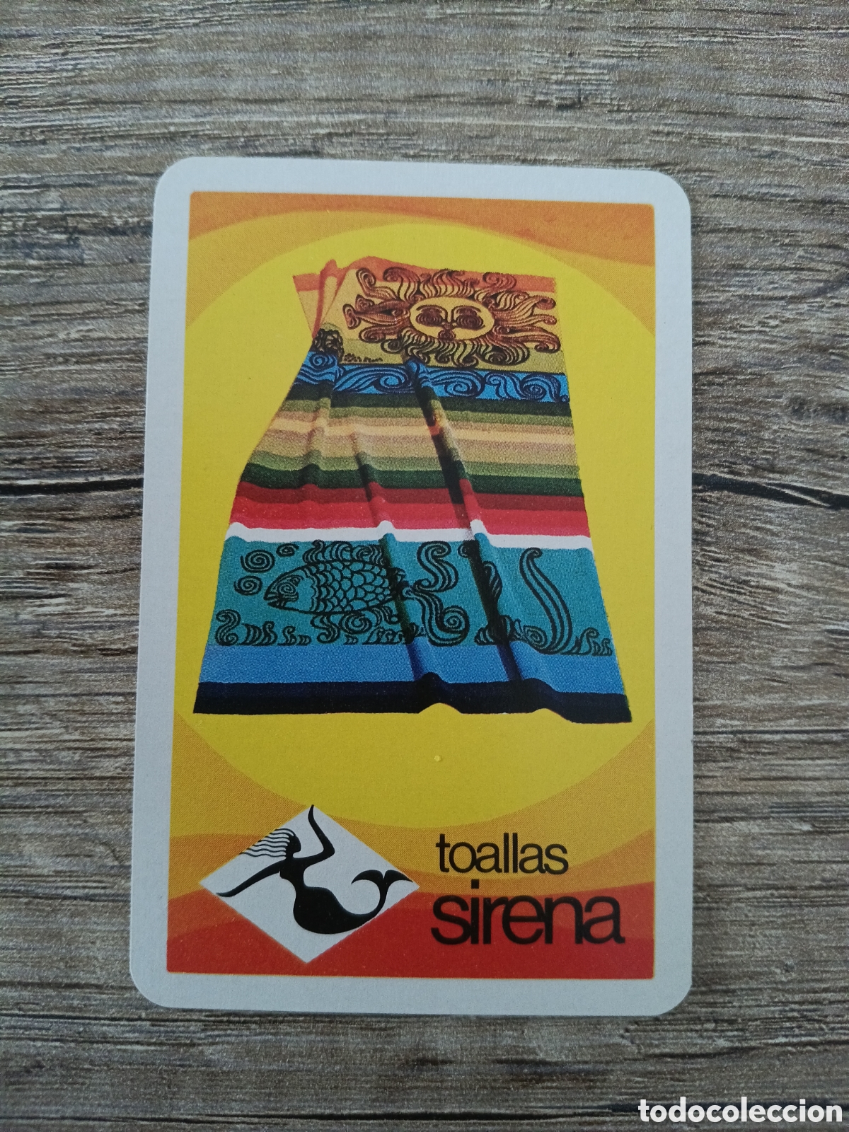 Coleccionismo Calendarios: CALENDARIO FOURNIER A&Ntilde;O 1971 TOALLAS SIRENA