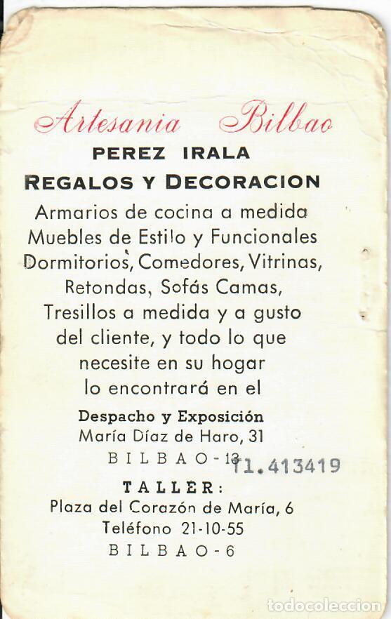 Coleccionismo Calendarios: CALENDARIO DE PUBLICIDAD - A&Ntilde;O 1970 - ARTESAN&Iacute;A BILBAO - P&Eacute;REZ IRALA