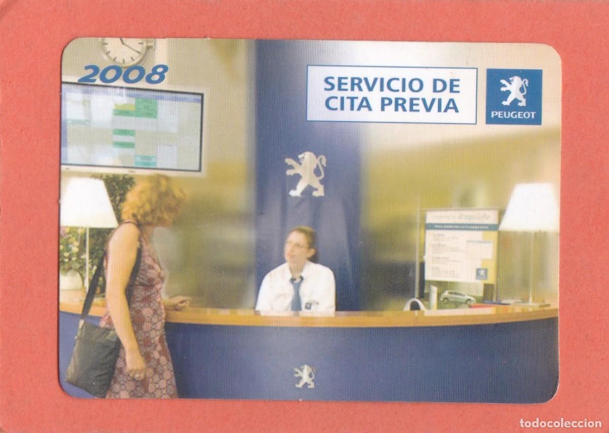 Coleccionismo Calendarios: CALENDARIO 2008 - PEUGEOT - SERVICIO DE CITA PREVIA - COCHES