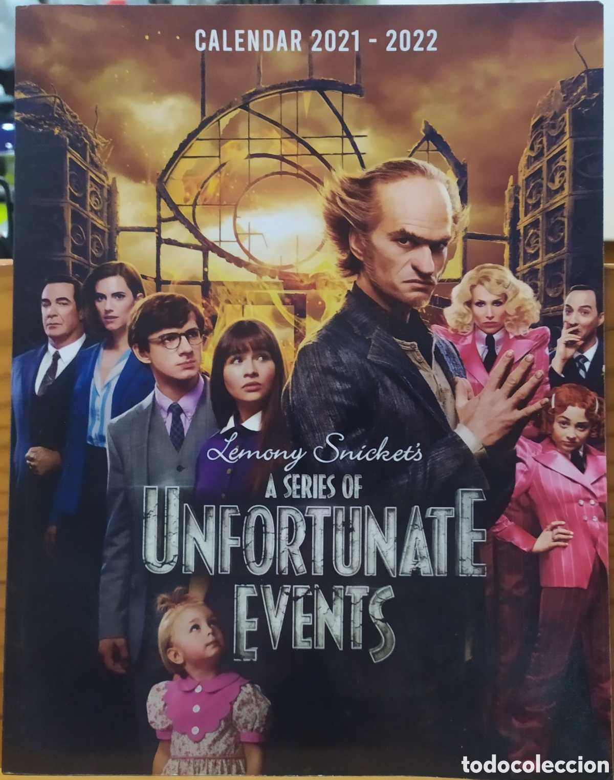 Coleccionismo Calendarios: Calendario de ed. Inglesa: Unfortunate events - a&ntilde;o 2021-22 sin uso