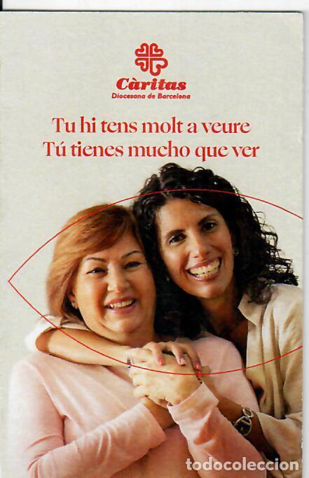 Coleccionismo Calendarios: CALENDARIO DE PUBLICIDAD DOBLE - A&Ntilde;O 2024 - C&Aacute;RITAS DIOCESANA BARCELONA