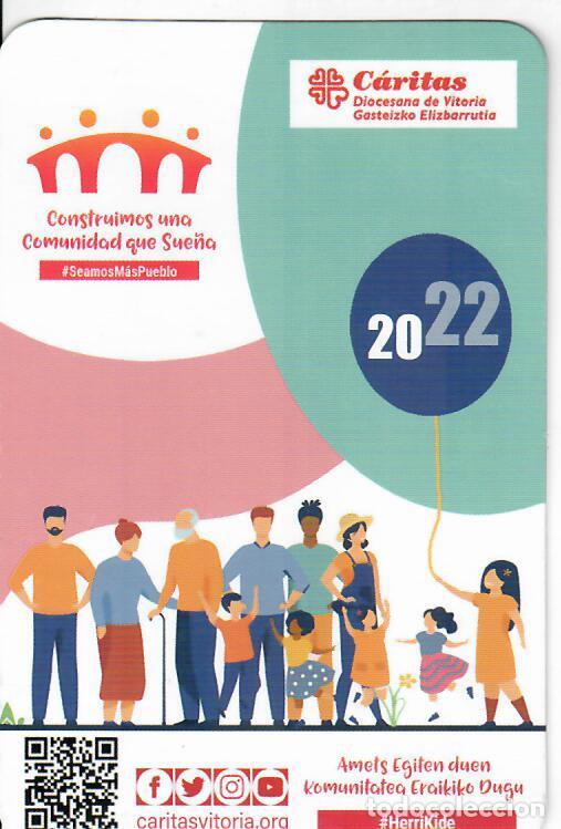 Coleccionismo Calendarios: CALENDARIO DE PUBLICIDAD - A&Ntilde;O 2022 - C&Aacute;RITAS DIOCESANA VITORIA
