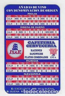 Coleccionismo Calendarios: CALENDARIO BOLSILLO A&Ntilde;O 1998 CAFETER&Iacute;A - CERVECER&Iacute;A ISAE - SANTANDER - VER FOTO REVERSO