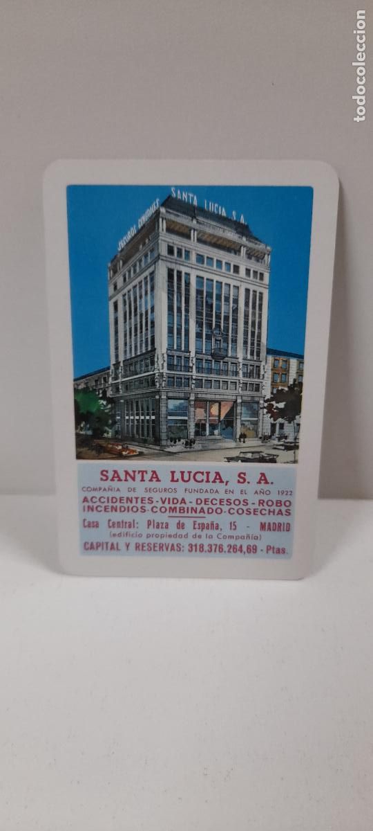 Coleccionismo Calendarios: CALENDARIO DE BOLSILLO DE SANTA LUCIA S.A. FOURNIER . A&Ntilde;O 1971