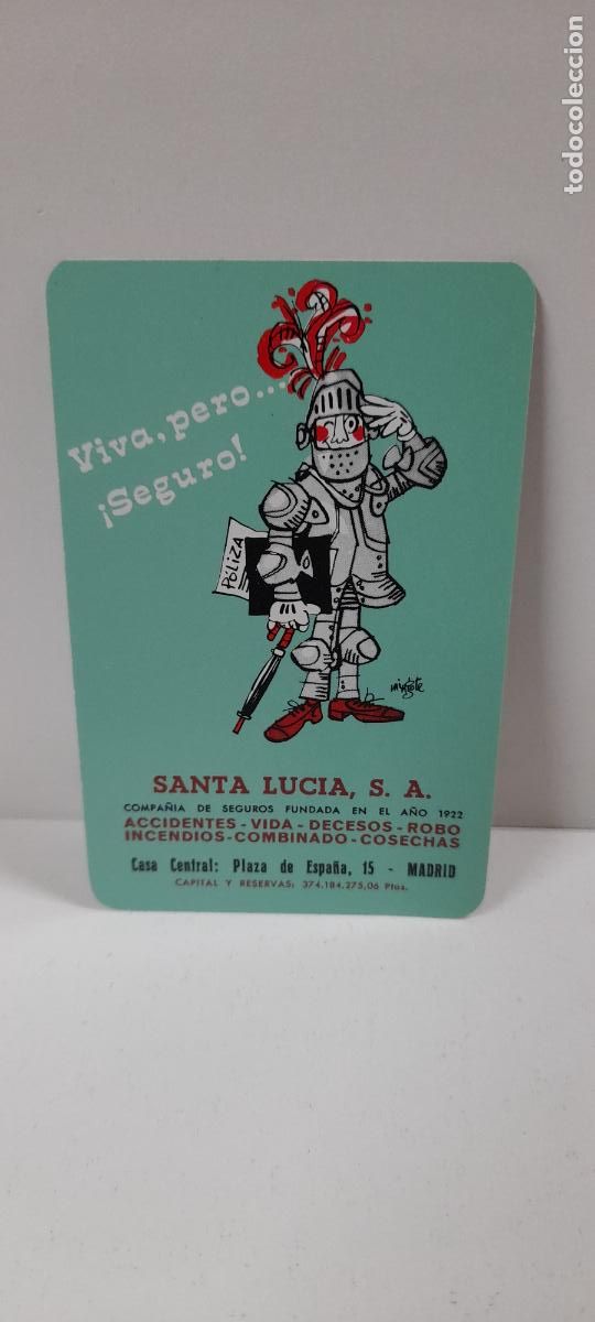Coleccionismo Calendarios: CALENDARIO DE BOLSILLO DE SANTA LUCIA S.A. FOURNIER . A&Ntilde;O 1972