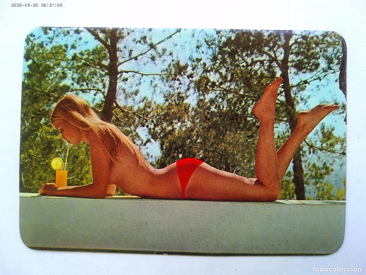 Coleccionismo Calendarios: CALENDARIO DE BOLSILLO DE 1974 CON CHICA . PUBLICIDAD DE ABARANAUTO , ABARAN ( MURCIA )