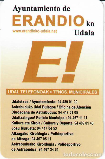 Coleccionismo Calendarios: CALENDARIO DE PUBLICIDAD - A&Ntilde;O 2017 - AYUNTAMIENTO DE ERANDIO