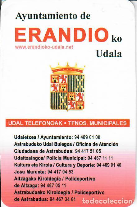 Coleccionismo Calendarios: CALENDARIO DE PUBLICIDAD - A&Ntilde;O 2008 - AYUNTAMIENTO DE ERANDIO