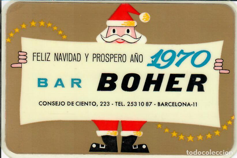 Coleccionismo Calendarios: CALENDARIO DE PUBLICIDAD PLASTIFICADO - A&Ntilde;O 1970 - BAR BOHER - BARCELONA