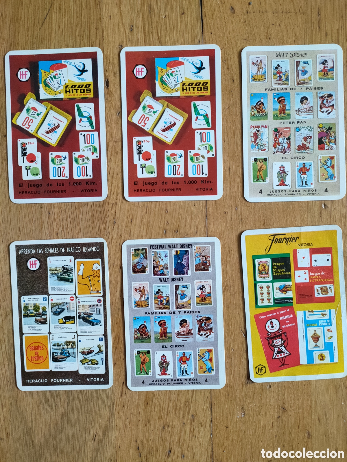 Coleccionismo Calendarios: LOTE SEIS CALENDARIOS BOLSILLO CARTAS FOURNIER