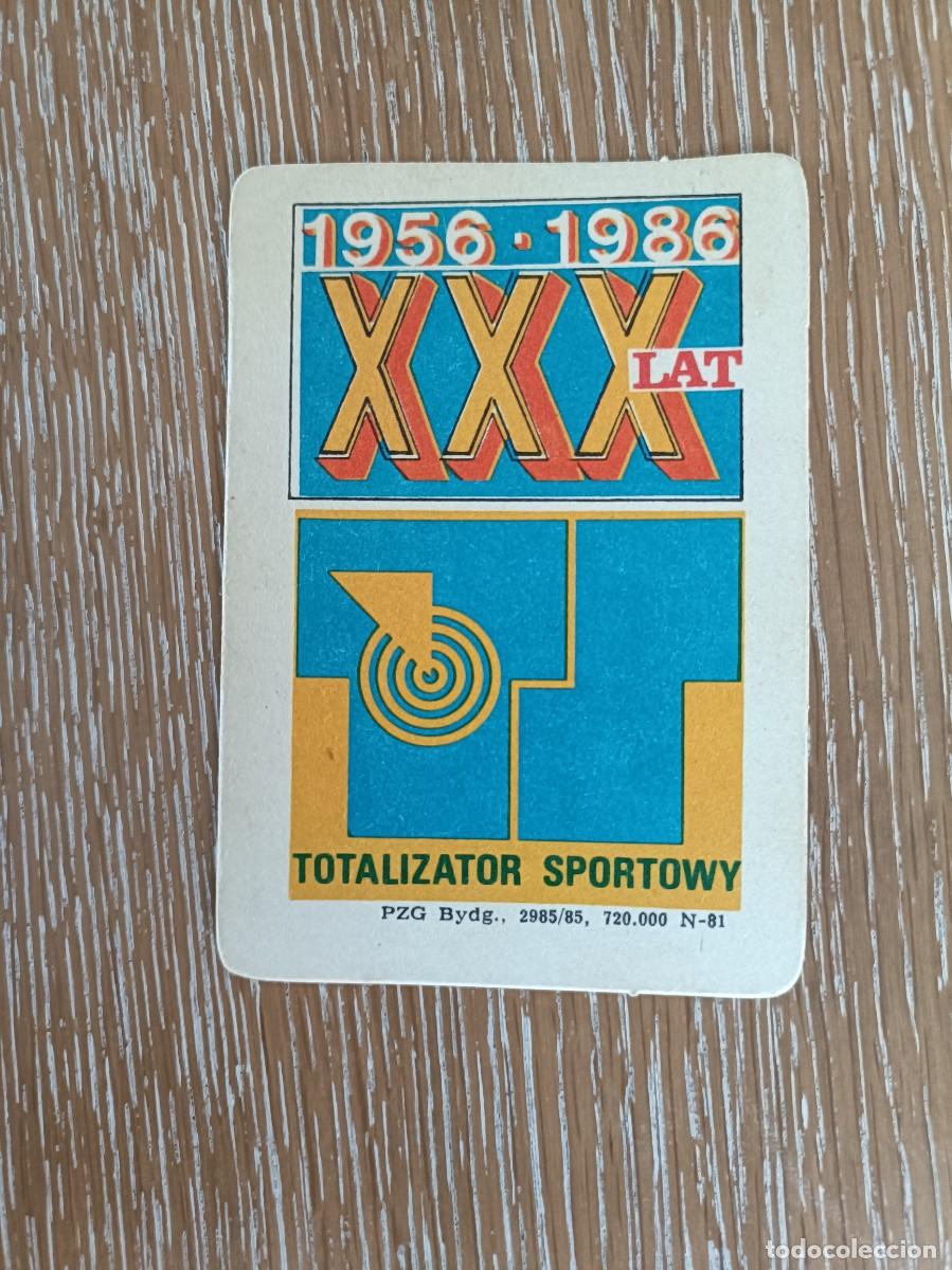Coleccionismo Calendarios: VCK 4437 - CALENDARIO BOLSILLO - A&Ntilde;O 1986 - LOTER&Iacute;A POLACA - TOTALIZATOR SPORTOWY