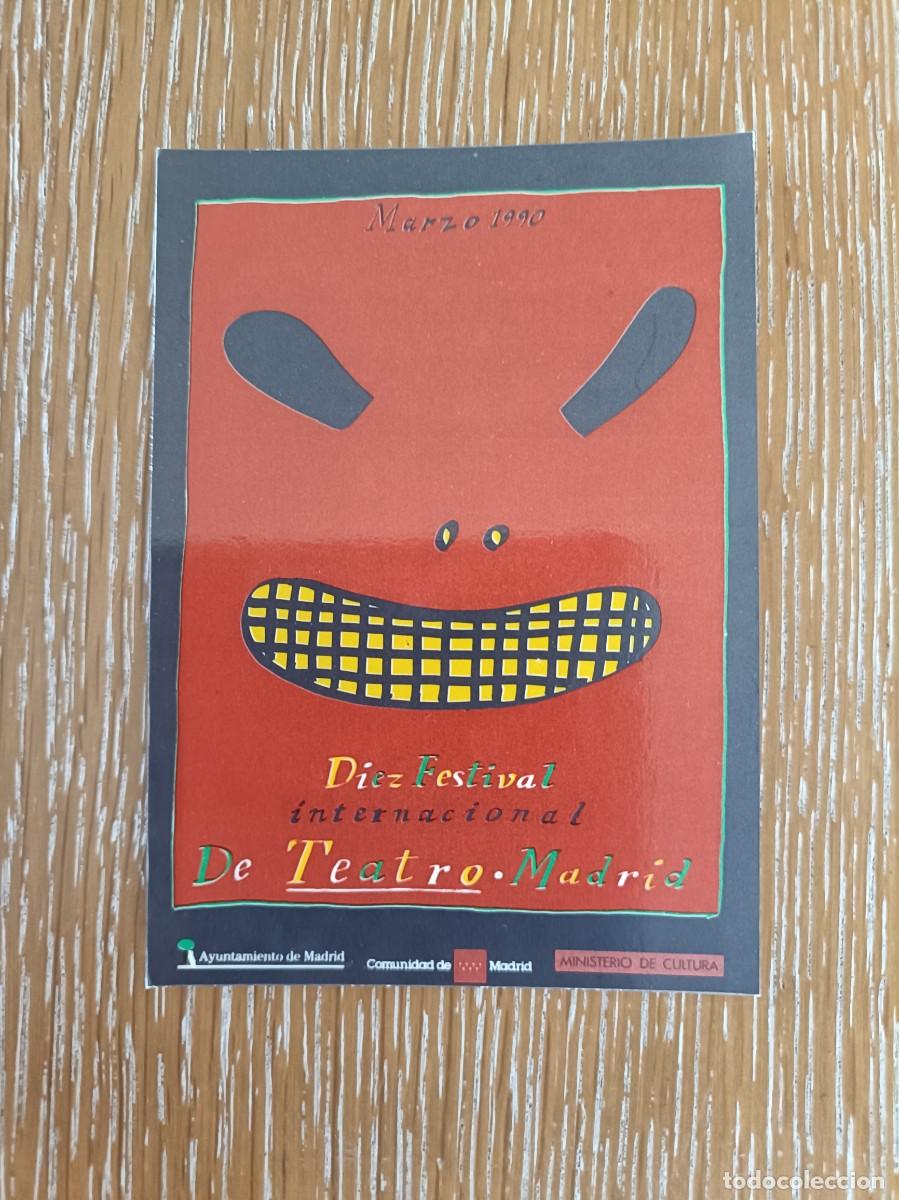 Coleccionismo Calendarios: VCK 4439 - CALENDARIO BOLSILLO - A&Ntilde;O 1990 - FESTIVAL INTERNACIONAL TEATRO MADRID