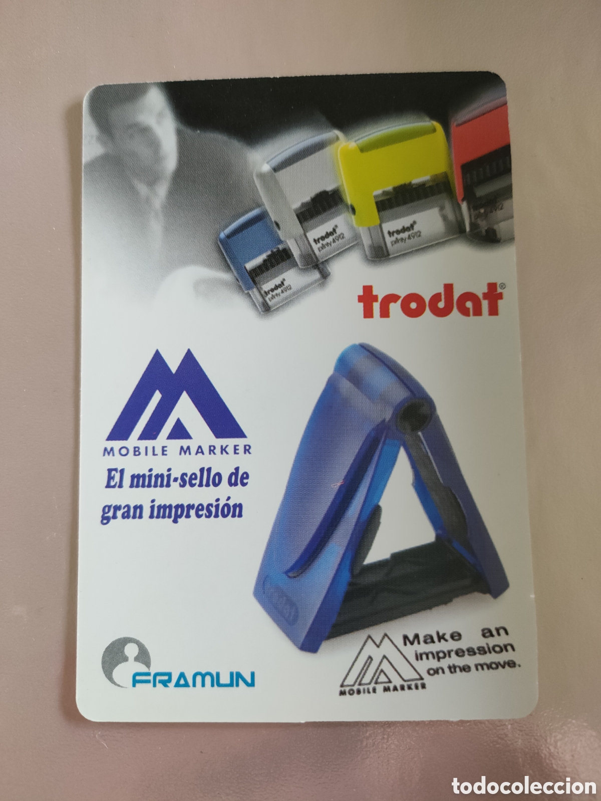 Coleccionismo Calendarios: Calendario Trodat 2003 con publicidad Rotulaci&oacute;n Tecmar