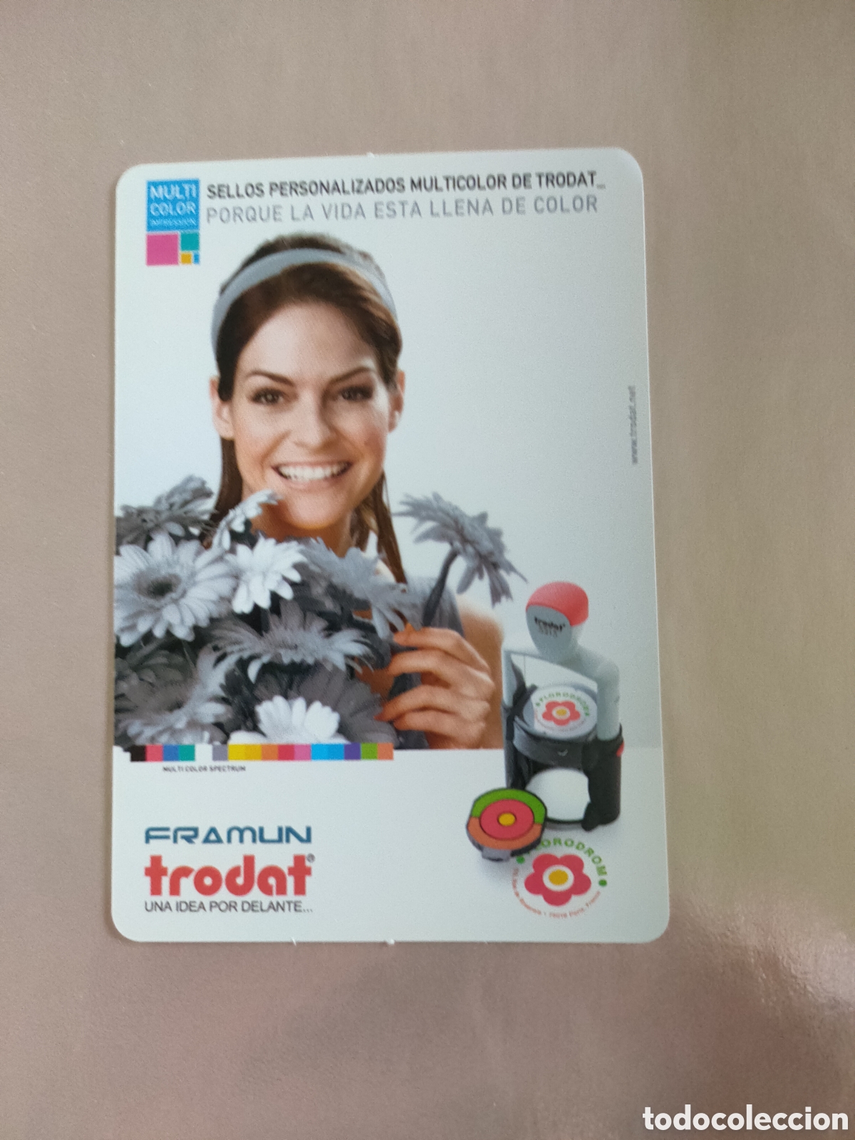 Coleccionismo Calendarios: Calendario Trodat 2008 con publicidad Sellos de caucho Elizburu Pamplona