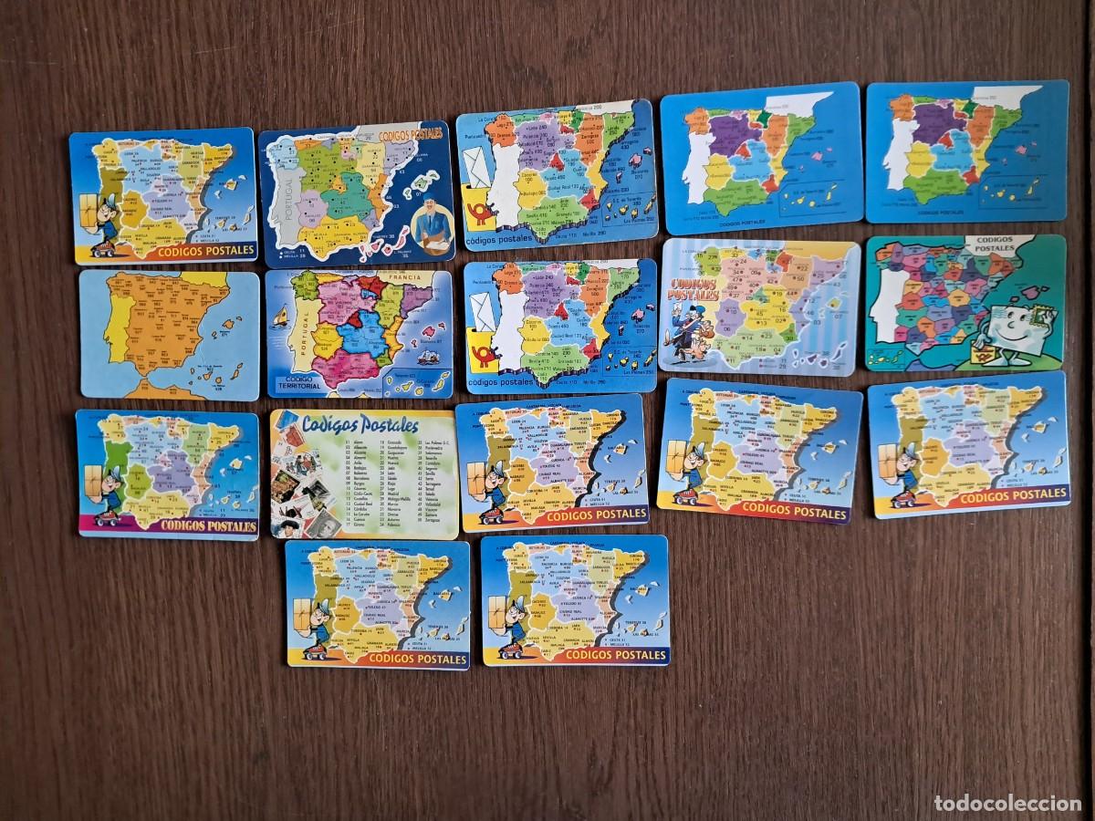 Coleccionismo Calendarios: lote de 17 calendarios de serie de c&oacute;digos postales. a&ntilde;os 90-2000.