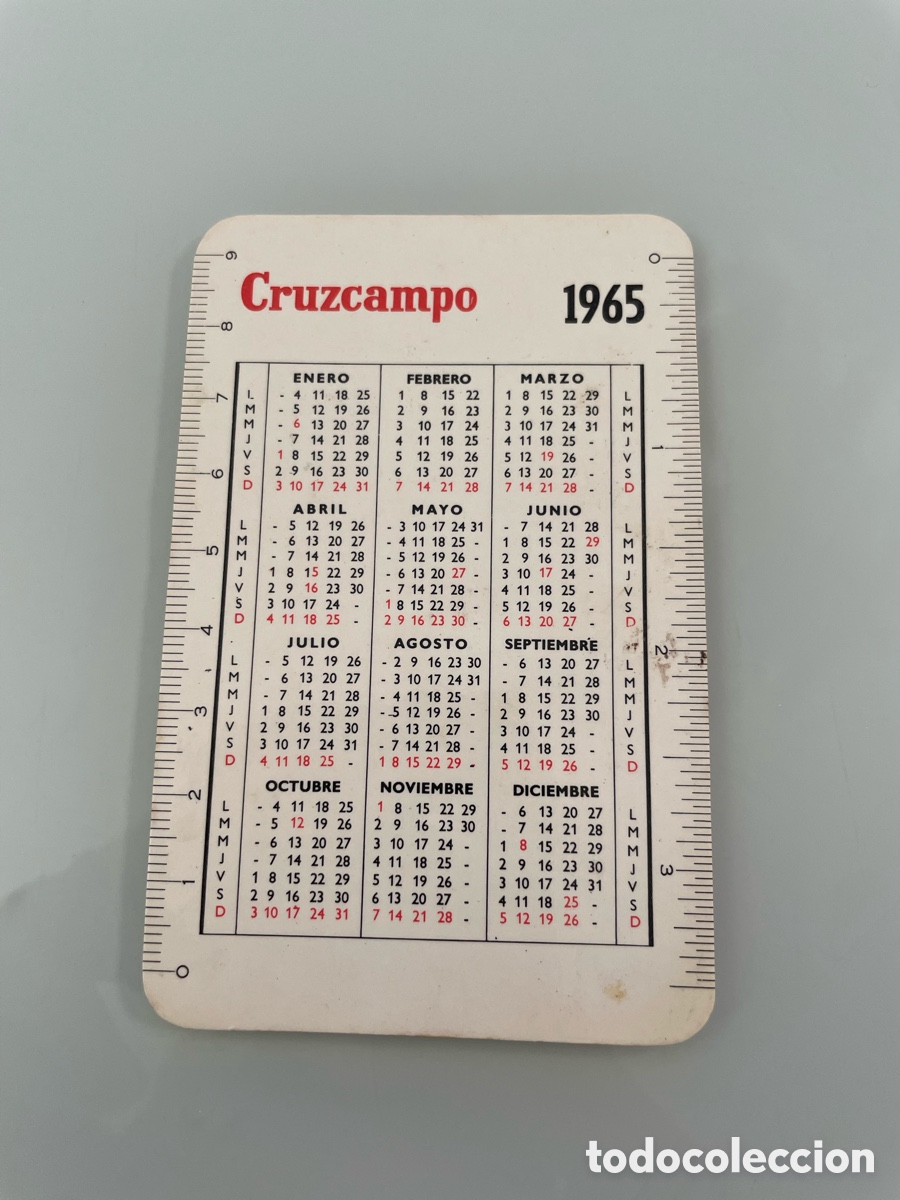 Coleccionismo calendarios: Calendario Cruzcampo 1965 - Foto 2