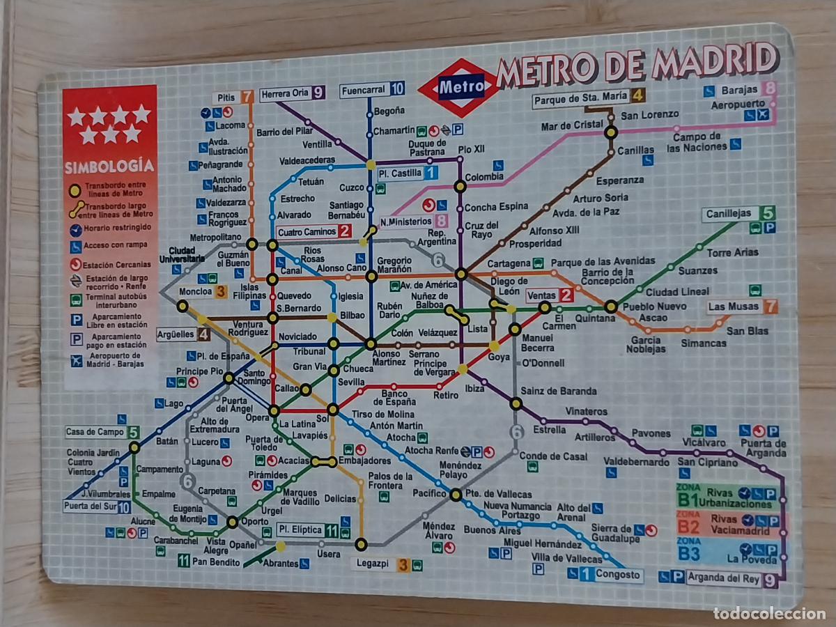Coleccionismo Calendarios: METRO MADRID PLANO CALENDARIO 2006 PUBLI SARA PAPELERIA C.B.N. 122