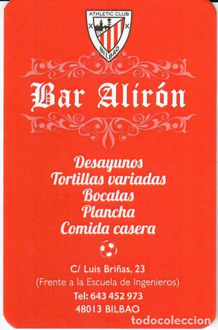 Coleccionismo Calendarios: CALENDARIO DE PUBLICIDAD - A&Ntilde;O 2023 - BAR ALIR&Oacute;N - ATHLETIC CLUB DE BILBAO