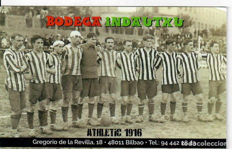 Coleccionismo Calendarios: CALENDARIO DE PUBLICIDAD F&Uacute;TBOL - A&Ntilde;O 2020 - BODEGA ANDAUTXU - ATHLETIC CLUB DE BILBAO 1916