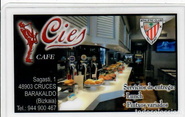 Coleccionismo Calendarios: CALENDARIO DE PUBLICIDAD F&Uacute;TBOL - A&Ntilde;O 2020 - CAF&Eacute; C&Iacute;ES - CRUCES - ATHLETIC CLUB DE BILBAO