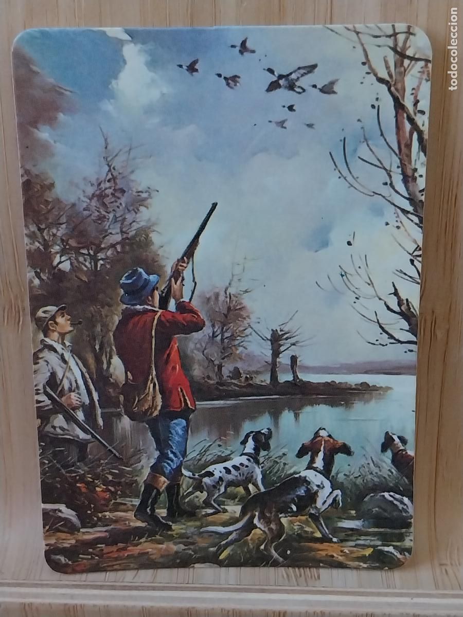 Coleccionismo Calendarios: CAZA ESCOPETA ILUSTRACION CALENDARIO 1989 PUBLI JESUS PELUQUERIA MADRID REF MP 32