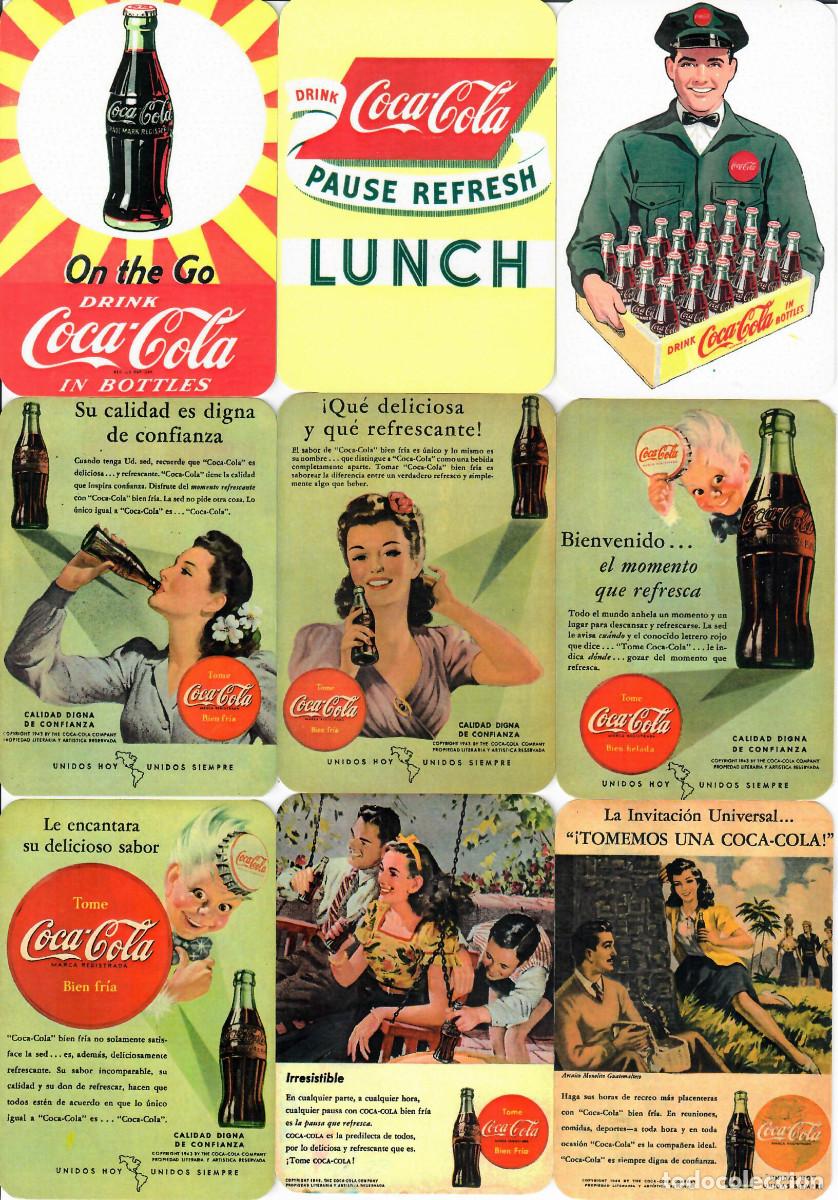 Coleccionismo Calendarios: 10 CALENDARIOS DE BOLSILLO - A&Ntilde;O 2022 - COCA COLA