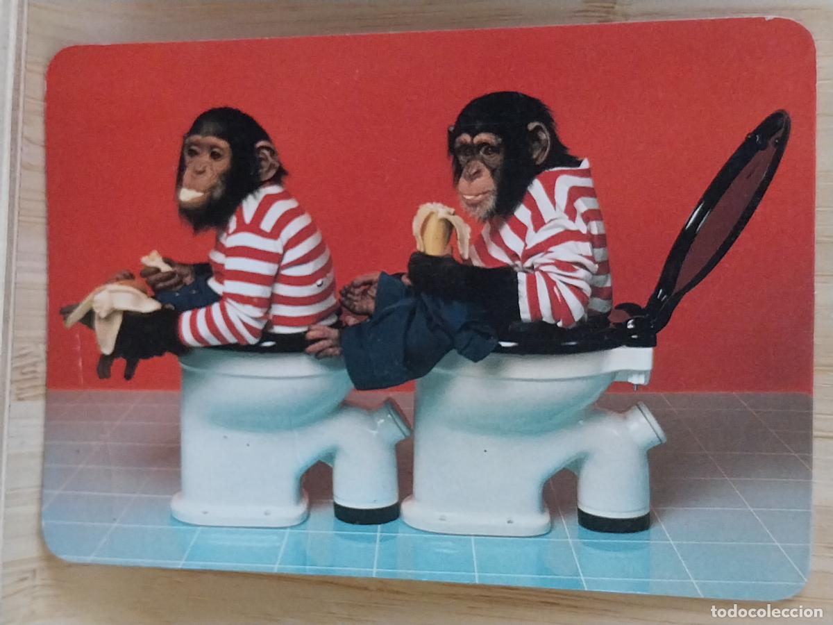 Coleccionismo Calendarios: CHIMPANCES W.C. CALENDARIO 1987 PUBLI PAN MILA MADRID REF MP.12