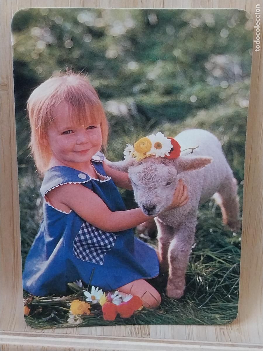 Coleccionismo Calendarios: NI&Ntilde;A OVEJA CALENDARIO 1988 PUBLI AUTOCARES RIO MADRID REF MP.12