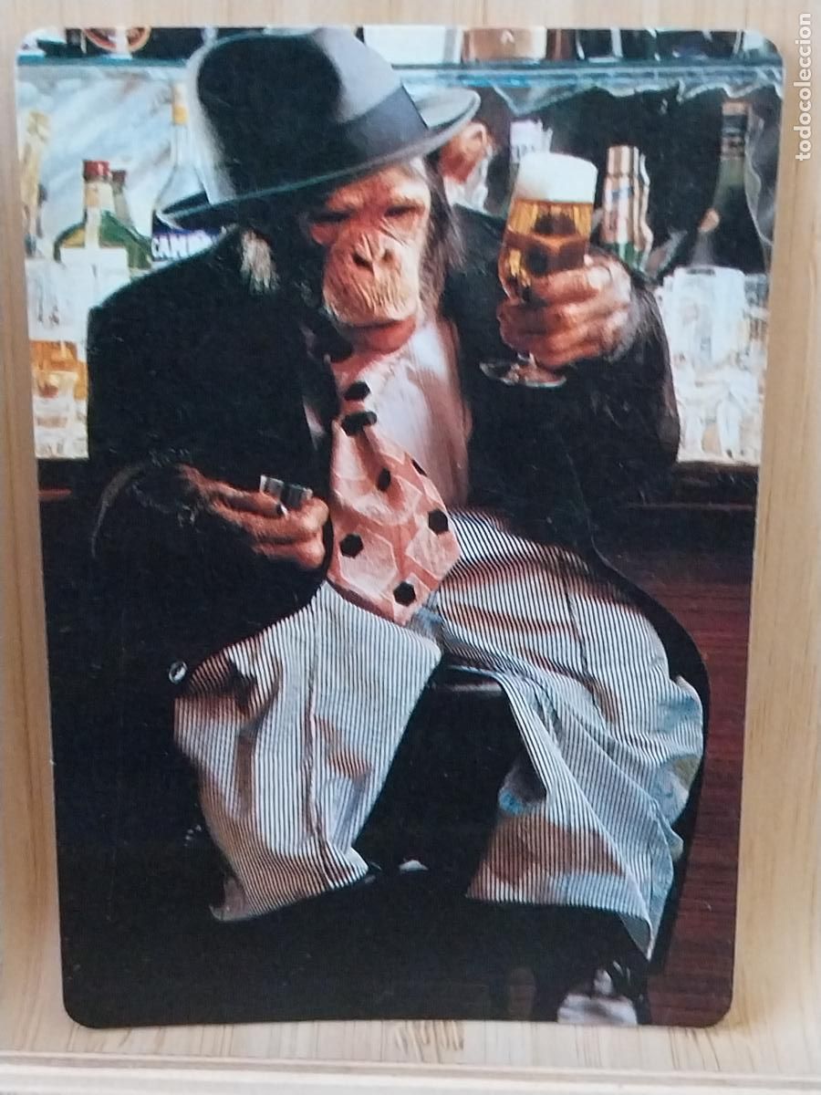 Coleccionismo Calendarios: CHIMPANCE CERVEZA CALENDARIO 1987 PUBLI JAMONERIA CARLOS MADRID REF MP 10