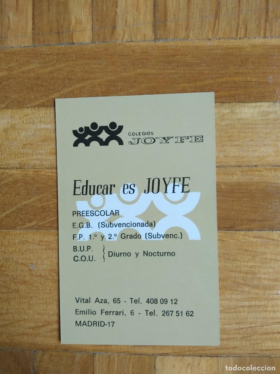 Coleccionismo Calendarios: CALENDARIO PUBLICITARIO COLEGIO JOYFE A&Ntilde;O 1983 VER FOTOS