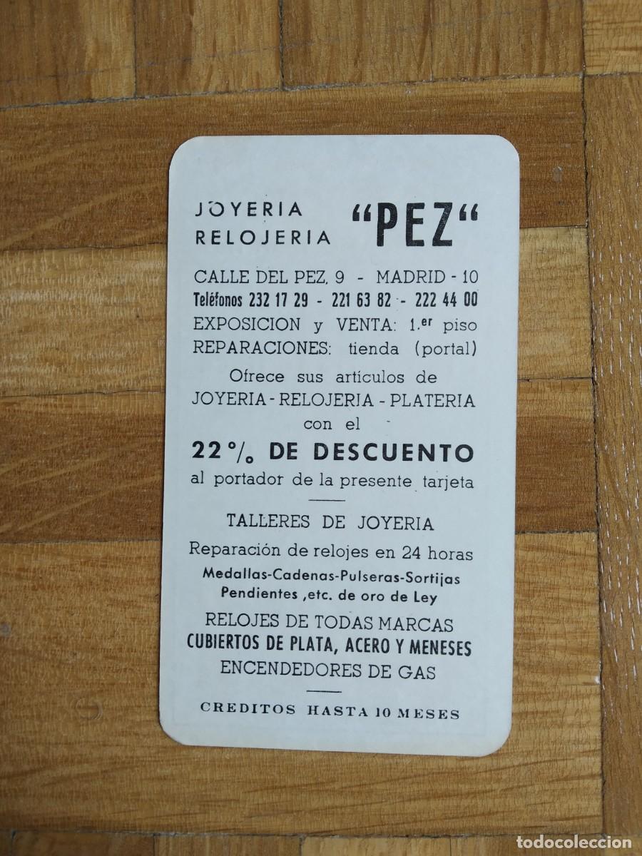 Coleccionismo Calendarios: CALENDARIO PUBLICITARIO. JOYERIA RELOJERIA PEZ MADRID A&Ntilde;O 1969 VER FOTOS