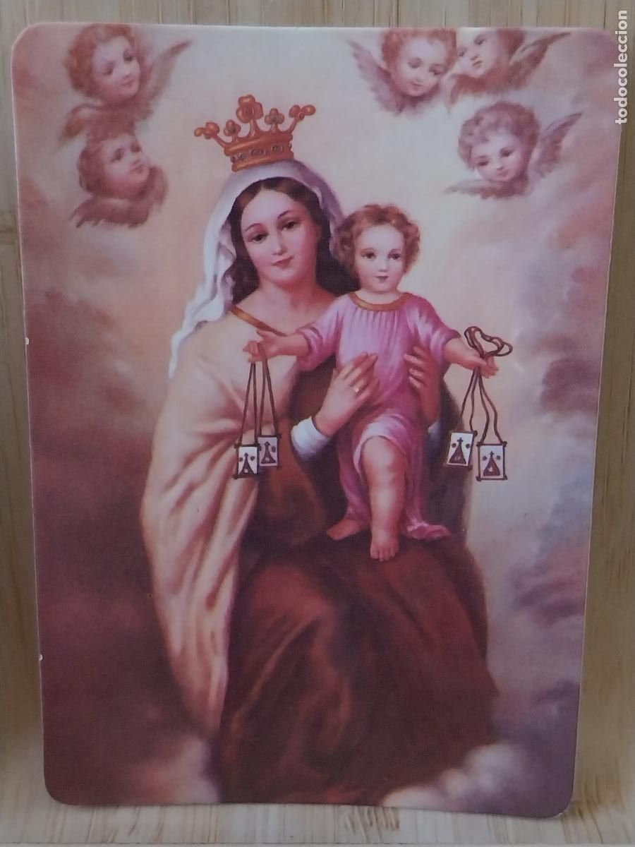 Coleccionismo Calendarios: VIRGEN DEL CARMEN CALENDARIO 1989 PUBLI JESUS PELUQUERIA REF MP 124