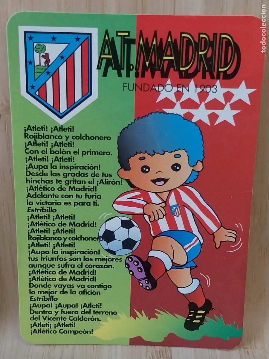 Coleccionismo Calendarios: ATLETICO AT MADRID CALENDARIO 1995 CAFETERIA OKAYAMA CARRANZA MADRID REF MC 183