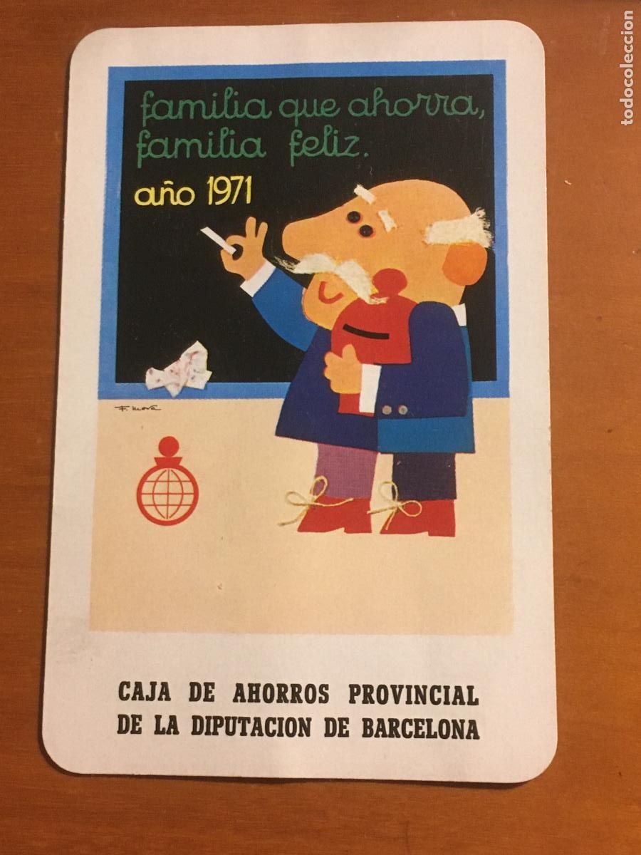 Colecionismo Calend&aacute;rios: fournier caja ahorros provincial diputacion barcelona 1971 calendario original antiguo