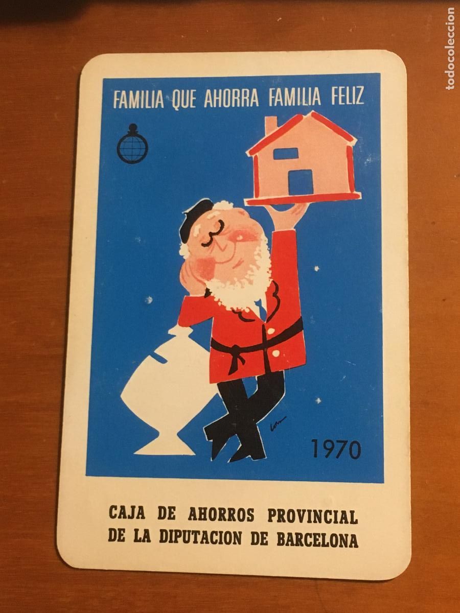 Coleccionismo Calendarios: fournier caja ahorros provincial diputacion barcelona 1970 calendario original antiguo