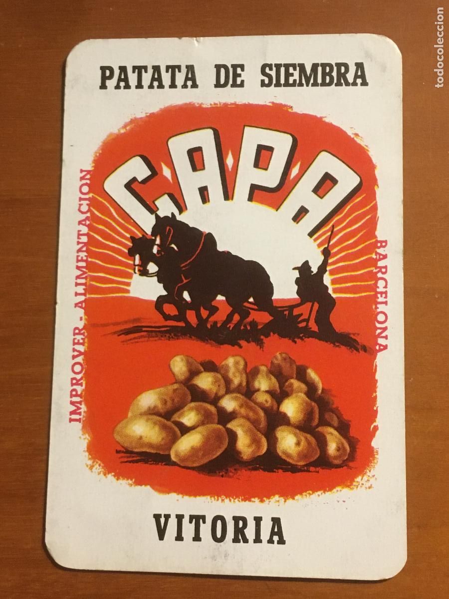 Sammeln von Kalendern: fournier patata de siembra capa vitoria 1967 calendario original antiguo
