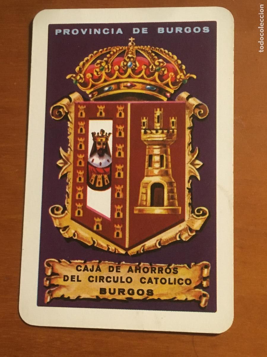 Collezionismo Calendari: fournier caja ahorros burgos 1963 calendario original antiguo