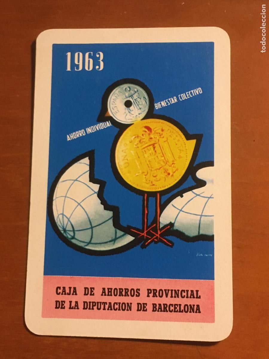 Collezionismo Calendari: fournier caja ahorros provincial barcelona 1963 calendario original antiguo
