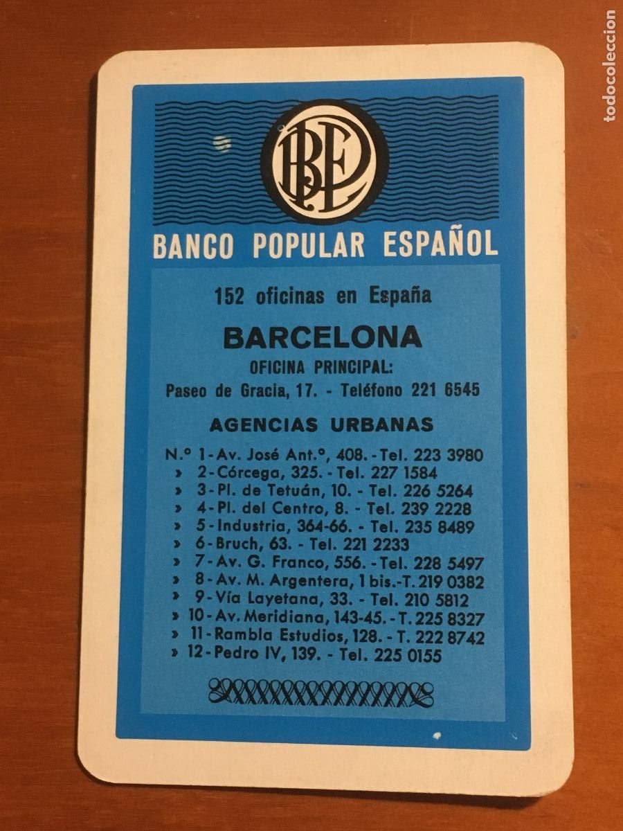 Coleccionismo Calendarios: fournier banco popular espa&ntilde;ol 1967 calendario original antiguo