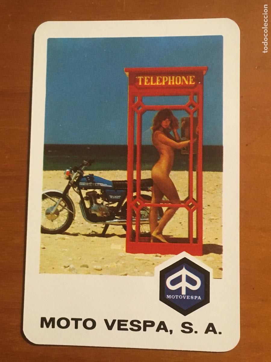 Coleccionismo Calendarios: fournier moto vespa 1977 calendario original antiguo
