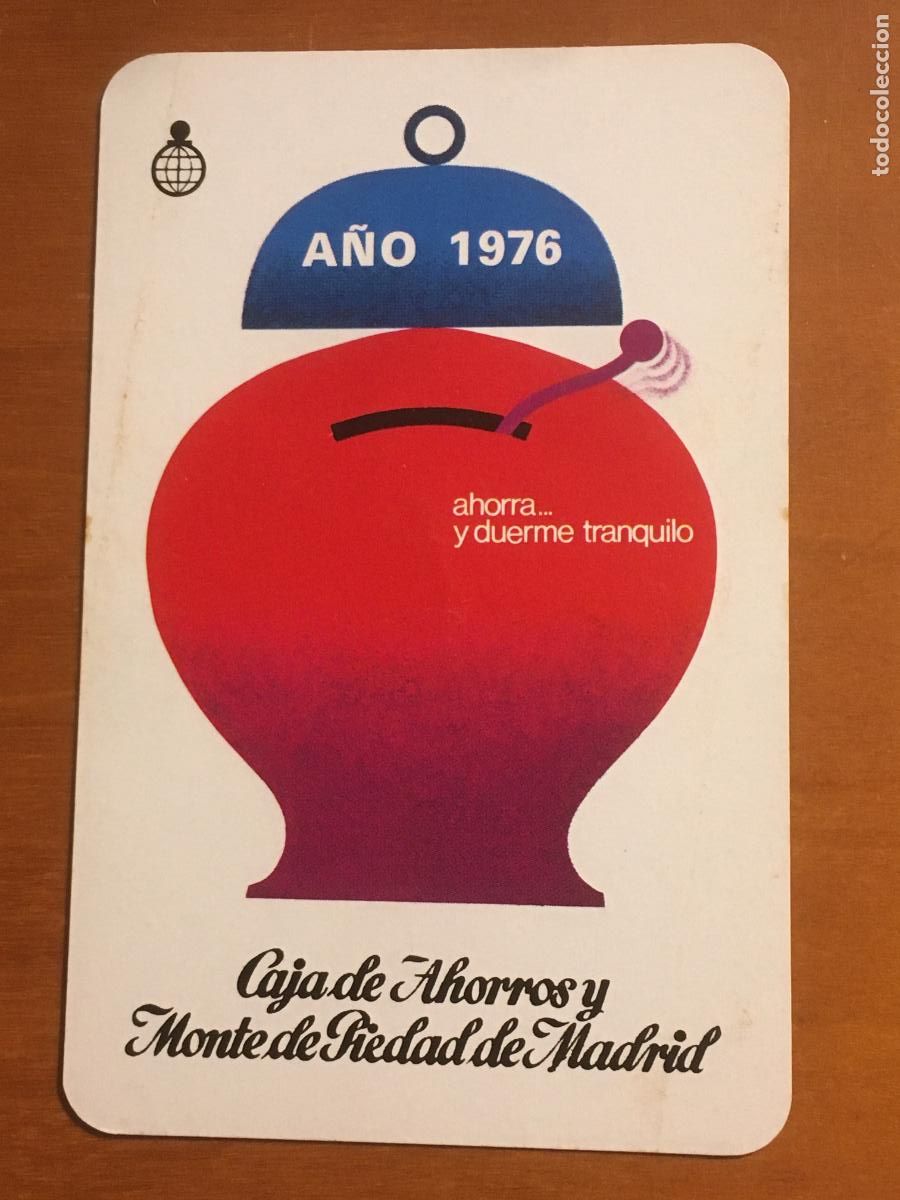 Coleccionismo Calendarios: fournier caja ahorros monte piedad madrid 1976 calendario original antiguo