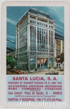 Coleccionismo Calendarios: CALENDARIO FOURNIER SANTA LUCIA A&Ntilde;O 1969 CAL-10965