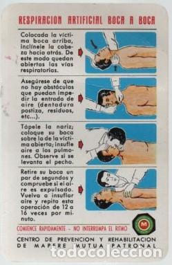 Coleccionismo Calendarios: CALENDARIO FOURNIER RESPIRACION ARTIFICIA A&Ntilde;O 1970 CAL-10979