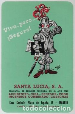 Coleccionismo Calendarios: CALENDARIO FOURNIER SANTA LUCIA A&Ntilde;O 1972 CAL-10980