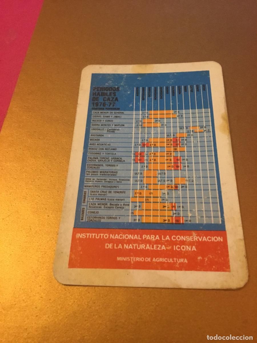 Coleccionismo Calendarios: CALENDARIO FOURNIER ICONA PERIODOS DE CAZA 1977, tiene algunos defectos