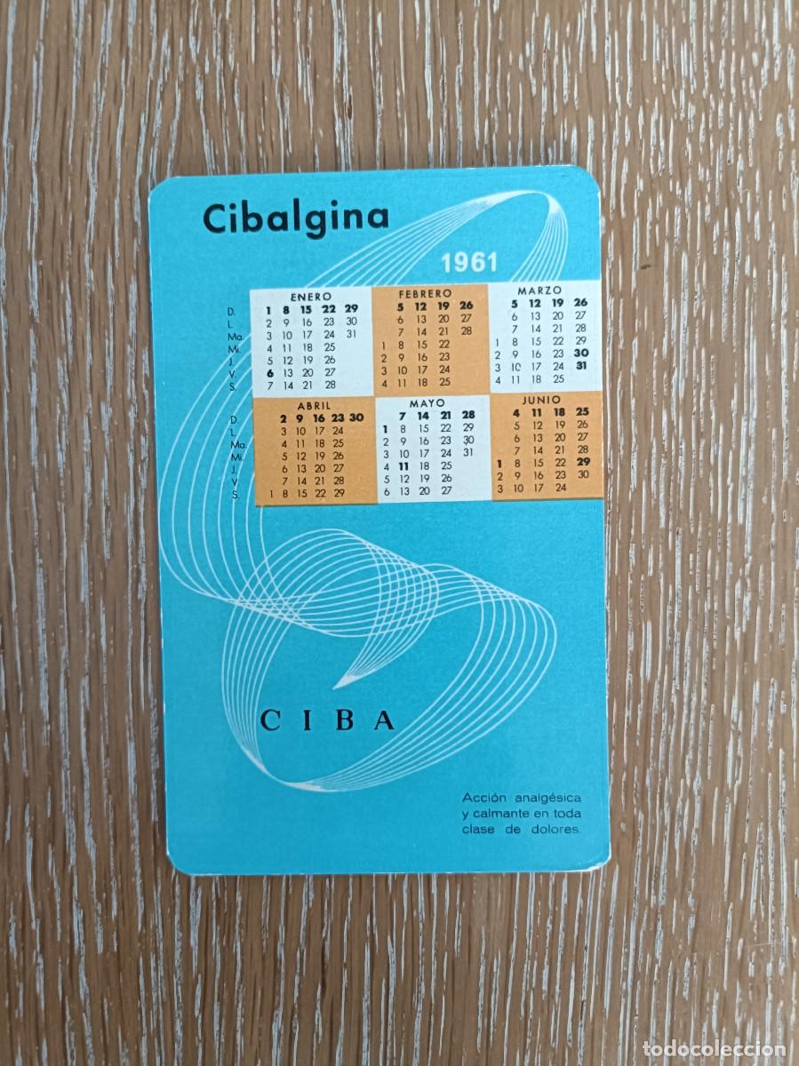 Coleccionismo Calendarios: VCK 4442 - CALENDARIO BOLSILLO - A&Ntilde;O 1960 - CIBALGINA CIBA - AVANCE A&Ntilde;O 1961