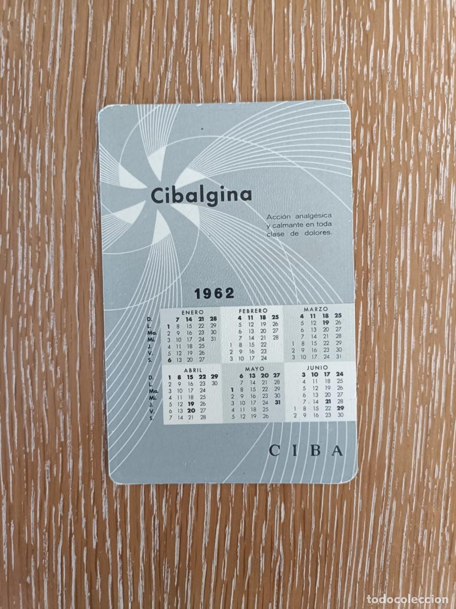 Coleccionismo Calendarios: VCK 4443 - CALENDARIO BOLSILLO - A&Ntilde;O 1961- CIBALGINA CIBA - AVANCE A&Ntilde;O 1962